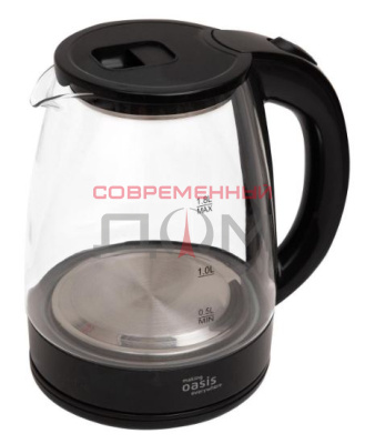 Чайник making Oasis everywhere K-8GВ СТЕКЛО/ЧЕРНЫЙ